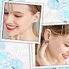 100Pcs Flat Round Stainless Steel Stud Earring Settings STAS-SP0001-61A-P-5