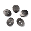 Brass Button Clasps KK-G080-B-1