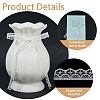 1 Roll Polyester Flower Lace Ribbon OCOR-CY0002-90-6