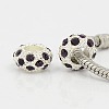 Alloy Rhinestone European Beads CPDL-H999-21-1