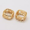Brass Sew on Prong Settings LS-KK-E753-02LG-10x10-2