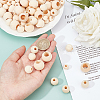 120Pcs 3 Style Natural Wood Beads WOOD-OC0001-92-4