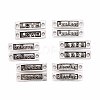 Tibetan Style Alloy Rectangle Word Links connectors TIBE-X0011-AS-LF-1