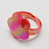 Valentine Day Gifts for Kids Acrylic Rings for Kids RJEW-S618-2-2
