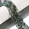 Natural Moss Agate Bead Strands G-J358-01-4mm-5