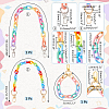2Pcs Opaque Spray Painted Acrylic Bag Handles AJEW-PH0018-20-2