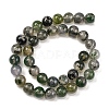 Natural Moss Agate Beads Strands G-J358-01-10MM-3