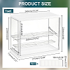 Assembled Rectangle Acrylic Action Figures Display Boxes ODIS-WH0017-096B-2