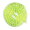 Drawbench Transparent Glass Beads Strands GLAD-Q012-8mm-07-4