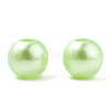 Spray Painted ABS Plastic Imitation Pearl Beads OACR-T015-05A-10-2