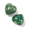 Dyed Natural Imperial Jasper Heart Palm Stone G-Q021-03F-2
