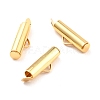 304 Stainless Steel Slide On End Clasp Tubes X-STAS-C044-08A-G-2