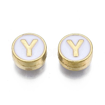 Alloy Enamel Beads ENAM-N052-006-01Y-RS-1