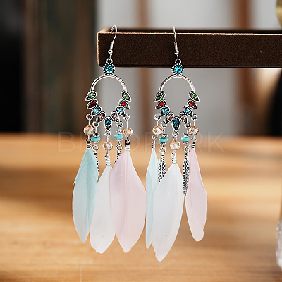 Alloy Rhinestone Teardrop Chandelier Earrings FS-WG764FB-05-1