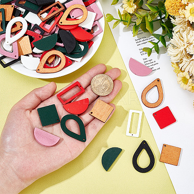 DIY Jewelry Making Finding Kit WOOD-PH0009-54-1