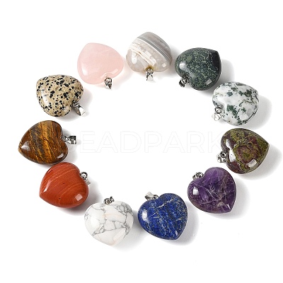 Natural & Synthetic Mixed Gemstone Pendants GG-CBAA0EE-04P-1