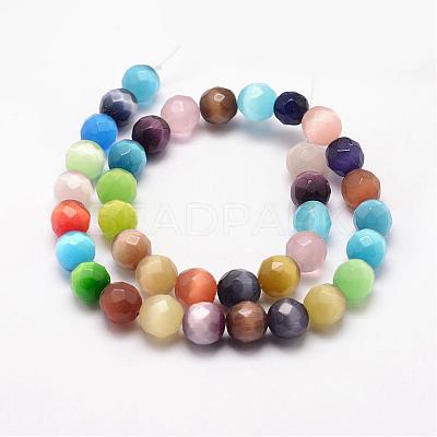 Cat Eye Beads Strands CE-k002-8mm-01-1