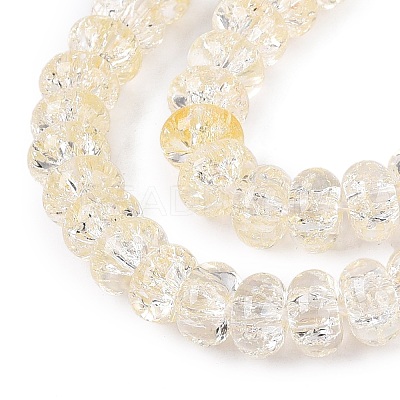 Crackle Transparent Glass Beads Strands GLAA-N069-02A-09-1