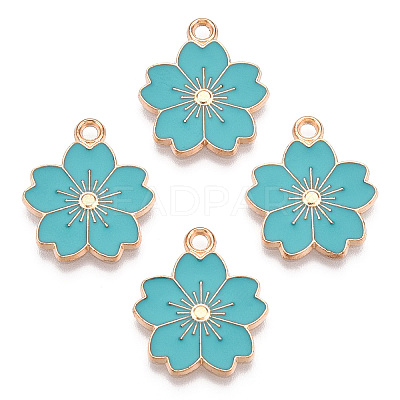 Alloy Enamel Pendants ENAM-S121-115G-1