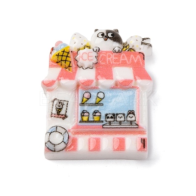 Ice Cream Cart Opaque Resin Store Decoden Cabochons CRES-Z008-02A-1