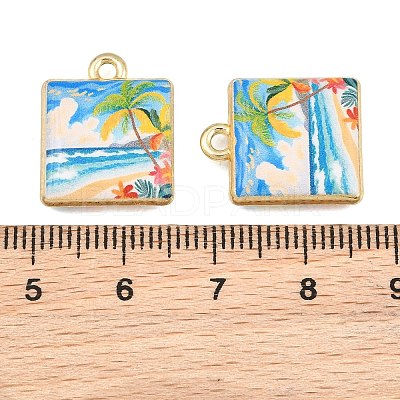 Printed Alloy Pendants AL-CBA49CA-01B-1