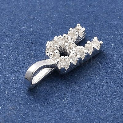 925 Sterling Silver with Cubic Zirconia Charms LS-STER-Q004-01R-S-1