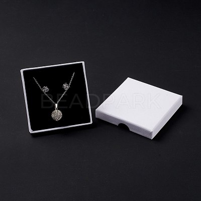 Paper with Sponge Mat Necklace Boxes OBOX-G018-01B-03-1