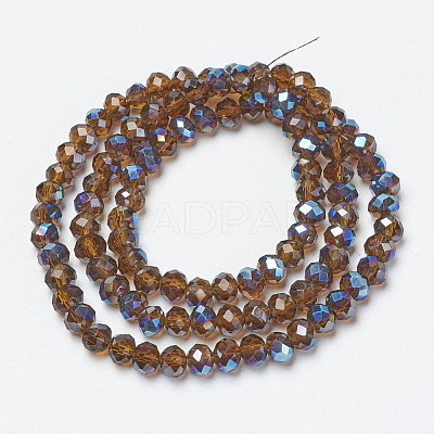 Electroplate Glass Beads Strands EGLA-A034-T4mm-I05-1