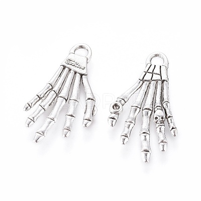 Tibetan Style Alloy Pendants TIBEP-5291-AS-FF-1