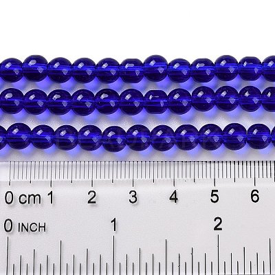 Glass Round Bead Strands GLAA-I028-6mm-13-1