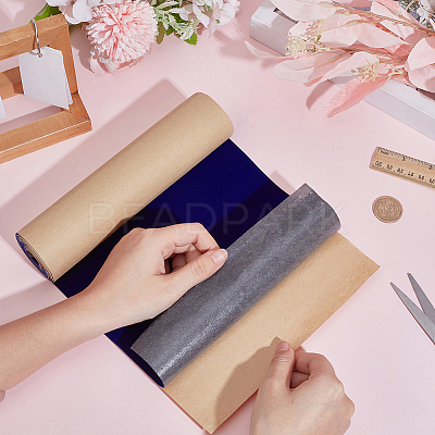 Self-adhesive Flocked Cloth Fabric AJEW-WH20006-416C-1