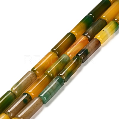 Dyed Natural Agate Beads Strands G-G203-01C-1
