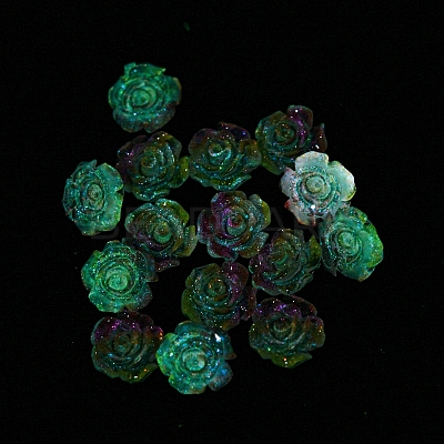 Luminous Transparent Resin Decoden Cabochons RESI-D013-06E-1