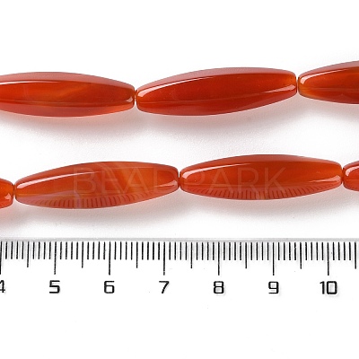 Natural Agate(Dyed & Heated) Beads Strands G-M446-A01-01B-1