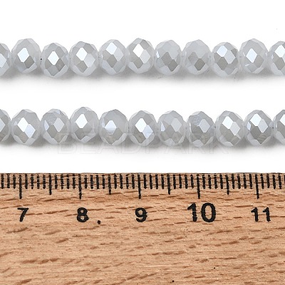 Electroplate Glass Beads Strands X-GLAA-K027-PL-A08-A-1