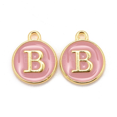 Golden Plated Alloy Enamel Charms X-ENAM-S118-07B-1