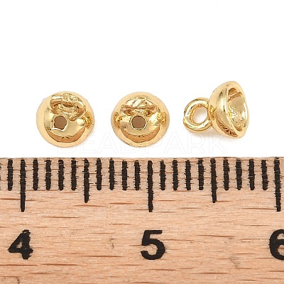 Brass Bead Cap Bails KK-H292-41G-1