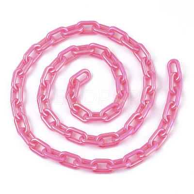 Acrylic Opaque Cable Chains PACR-N009-002F-1