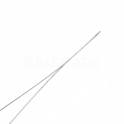 Iron Big Eye Beading Needles TOOL-N006-01-1