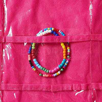 Non-Woven Fabrics Jewelry Hanging Display Bags LS-AJEW-C013-01B-1