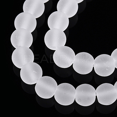 Transparent Glass Beads Strands GLAA-T032-T4mm-MD13-1