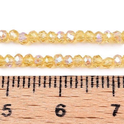 Electroplate Glass Beads Strands EGLA-A044-T1mm-L03-1