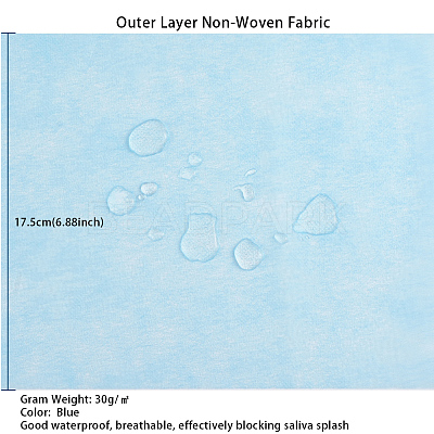 3 Layer Non-Woven Fabric Kit for DIY Mouth Cover AJEW-WH0105-29B-1