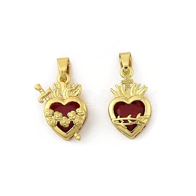 Brass & Glass Pendants KK-F900-01G-1