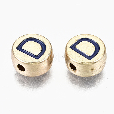 Alloy Enamel Beads ENAM-S122-029D-RS-1