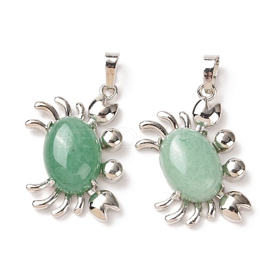 Natural Green Aventurine Pendants G-D469-01P-03-1