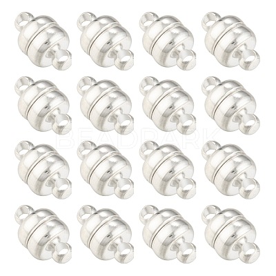 Brass Magnetic Clasps with Loops X-KK-H361-S-1