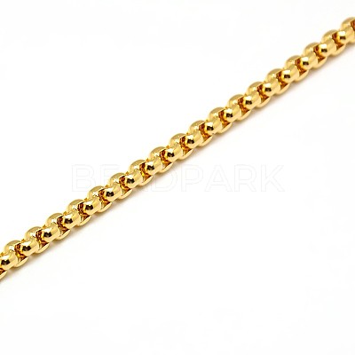 304 Stainless Steel Venetian Chain Box Chain Necklace Making STAS-A028-N031-A-1