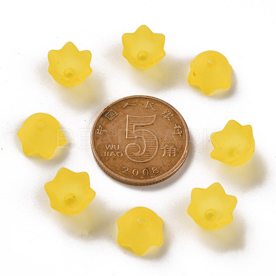 Transparent Acrylic Beads Caps PL543-2-1