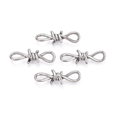 304 Stainless Steel Barbed Wire Links X-STAS-T072-138P-1